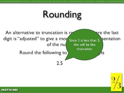 rounding