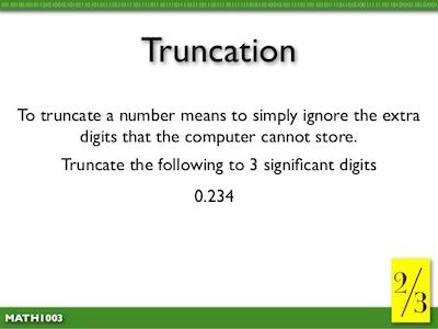 truncation