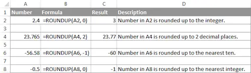 Excel-ROUNDUP-Function